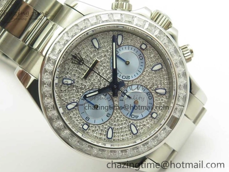 0211 Daytona 116576TBR SS BLF Best Edition Diamond Dial On SS Bracelet A Comfortable 3337